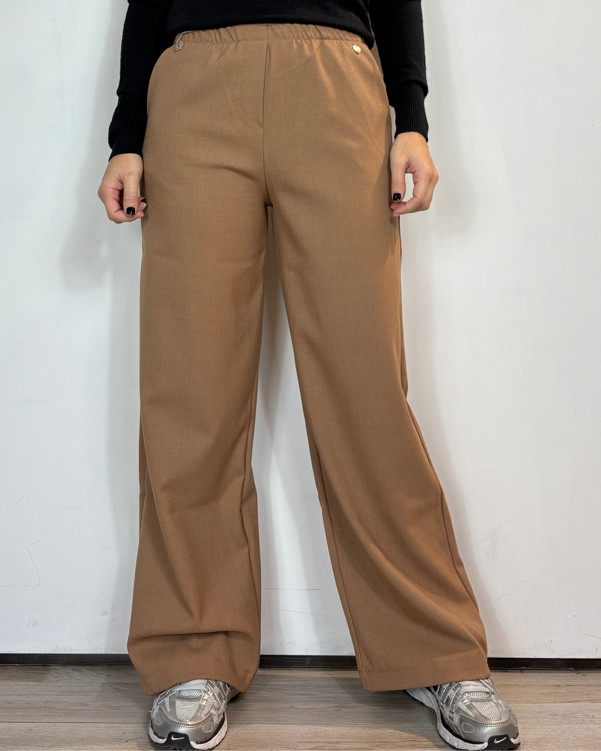 Pantalone Tasca Camel Olivia Grey