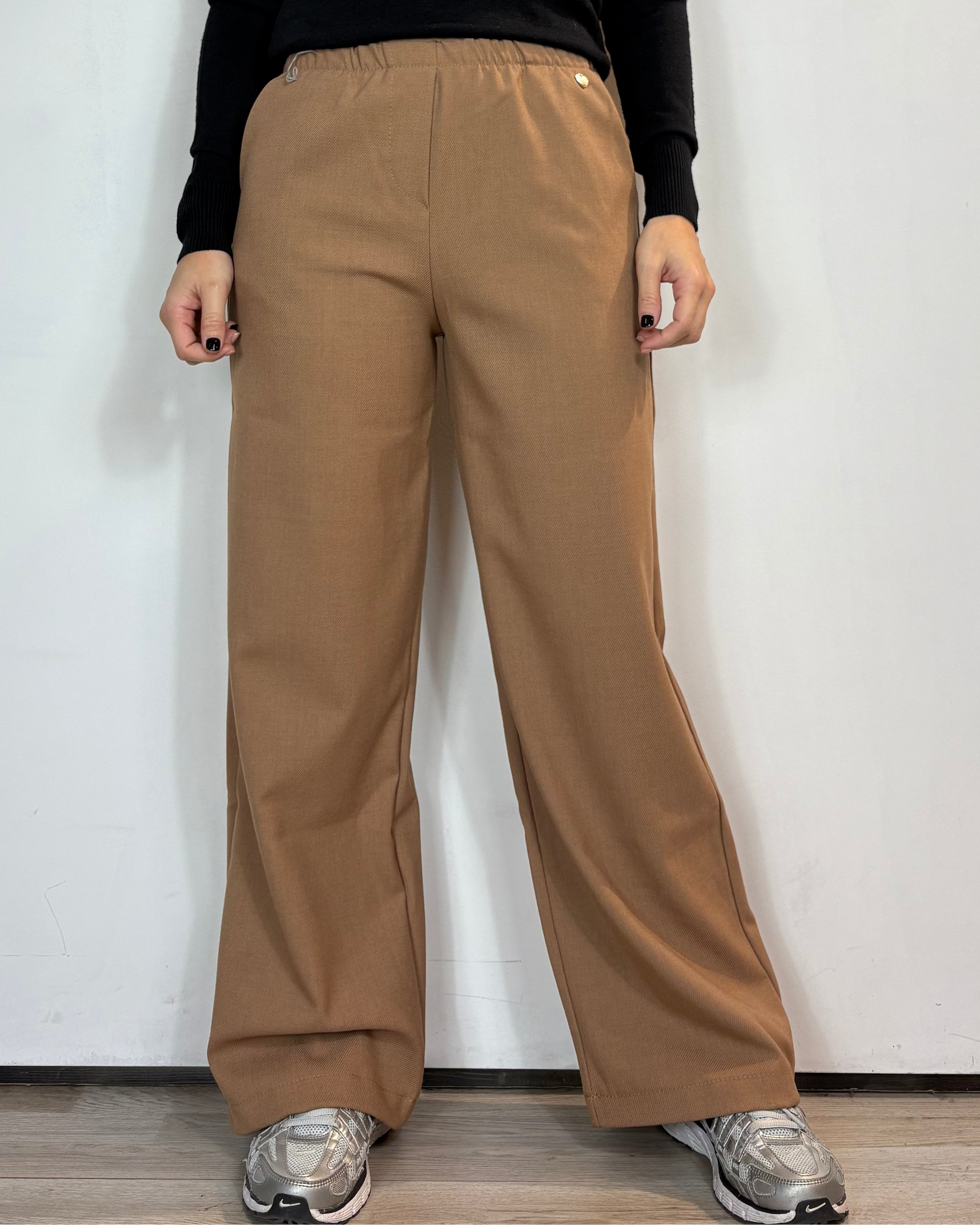Pantalone Tasca Camel Olivia Grey