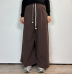 Pantalone Tuta Palazzo Marrone Olivia Grey