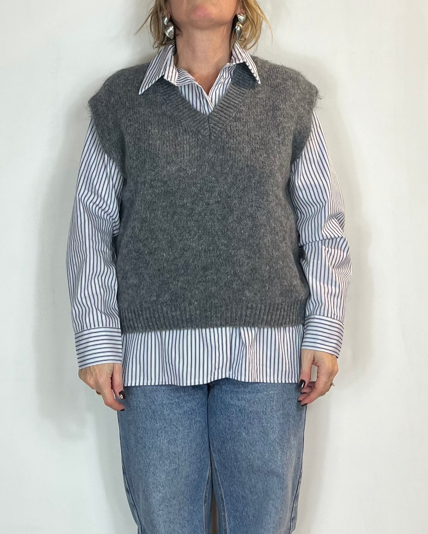 Gilet Mohair Scollo V Moove