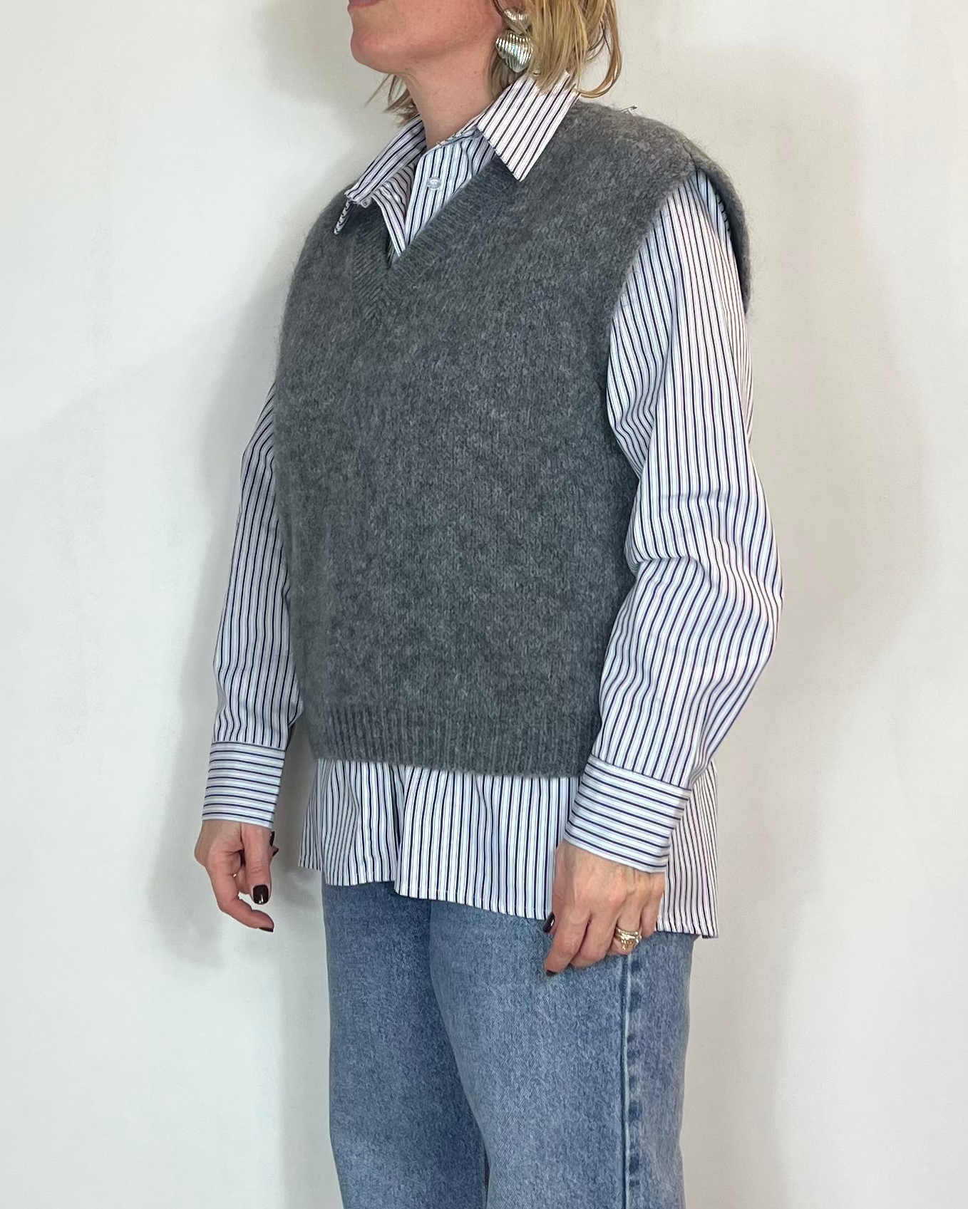 Gilet Mohair Scollo V Moove