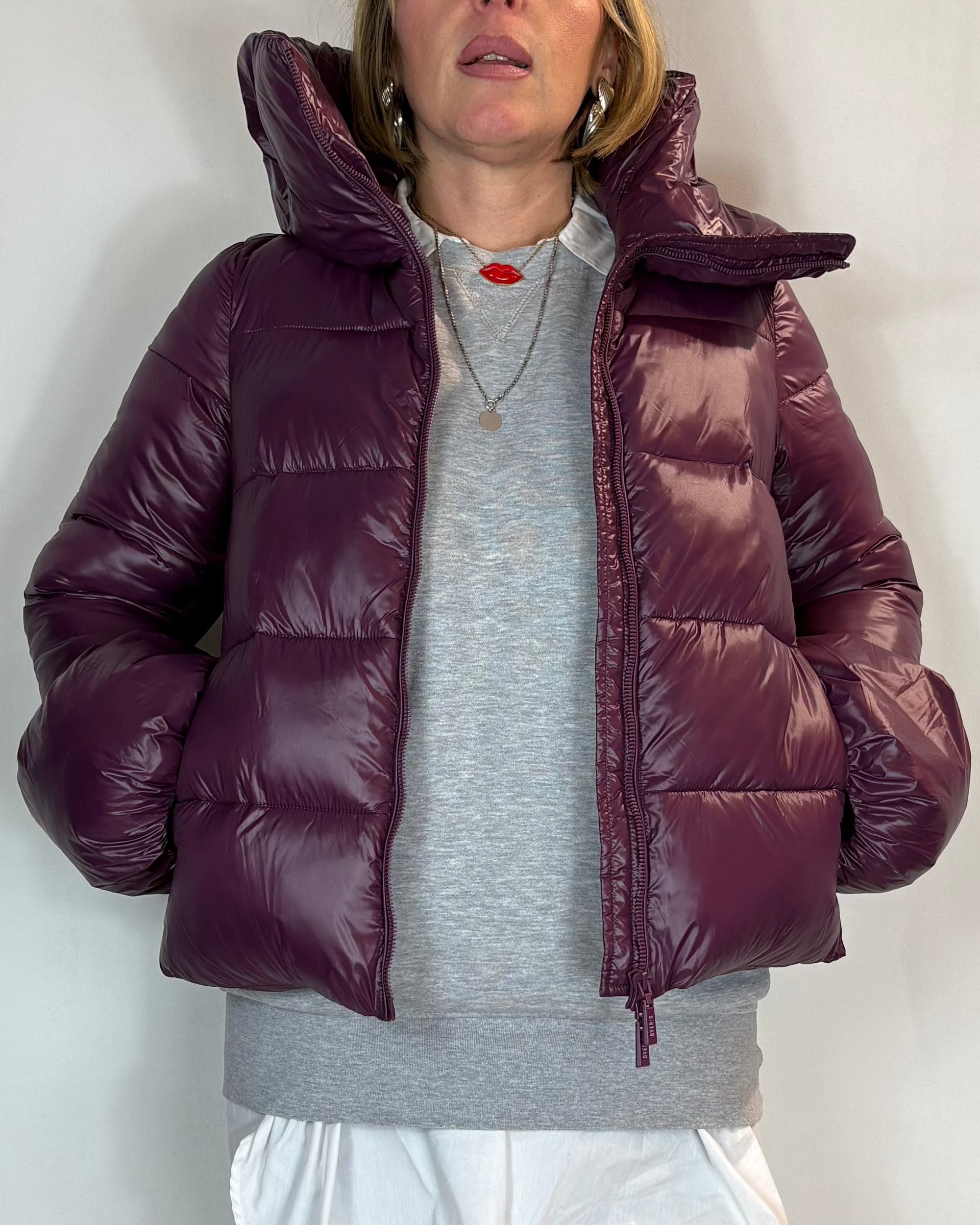 Piumino Corto Collo Cherry Over-D Woman