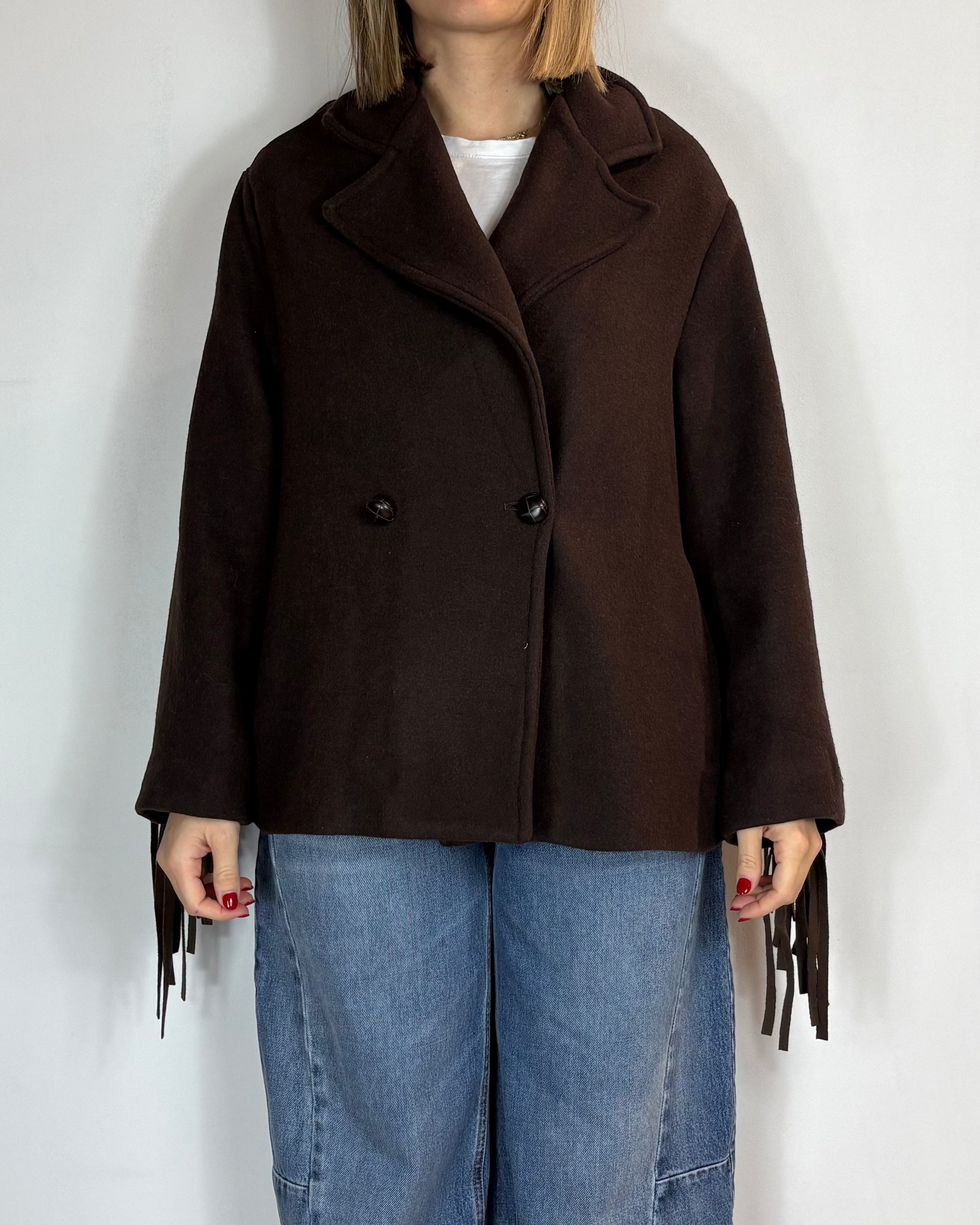 Cappotto Frange Saiph