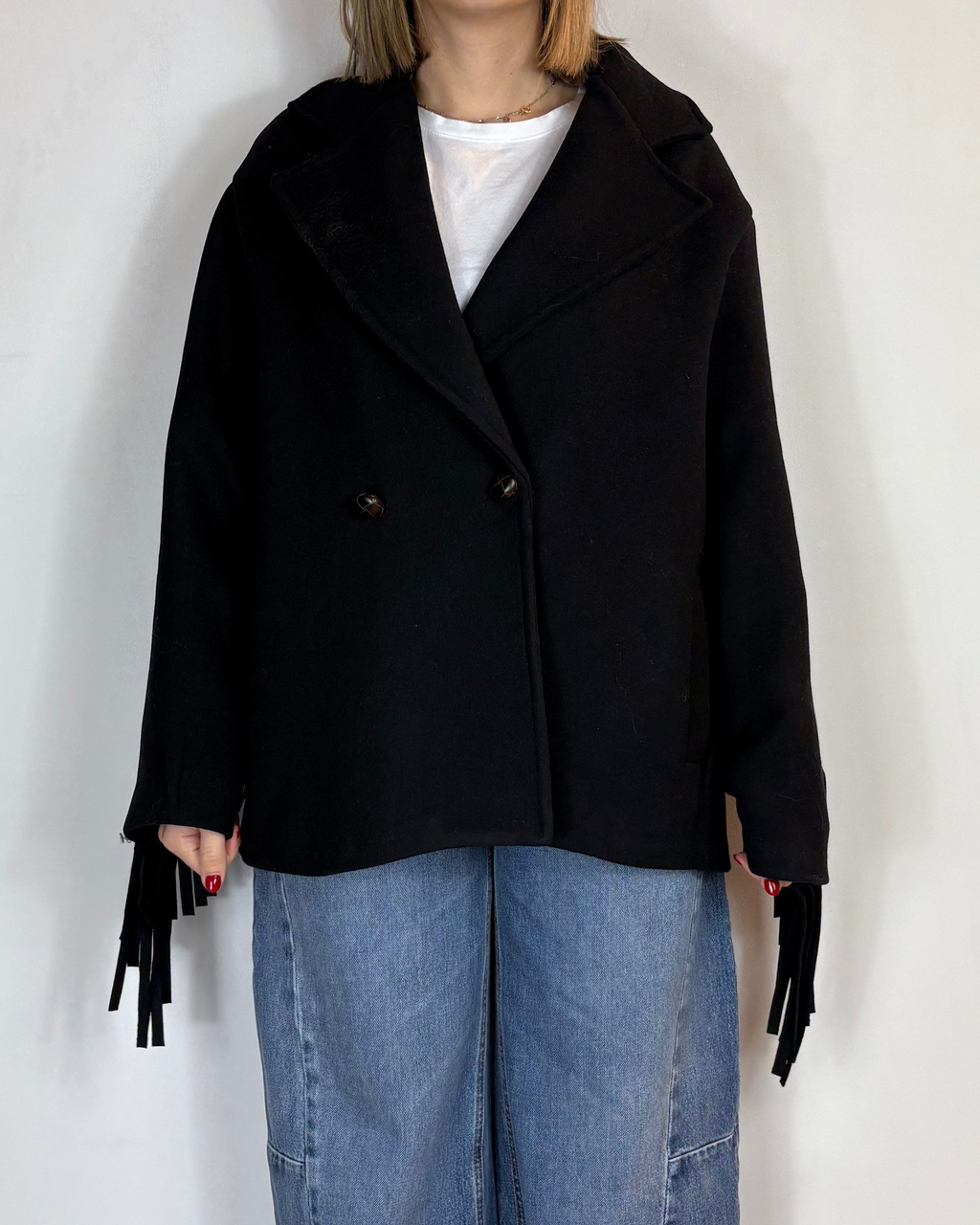 Cappotto Frange Saiph
