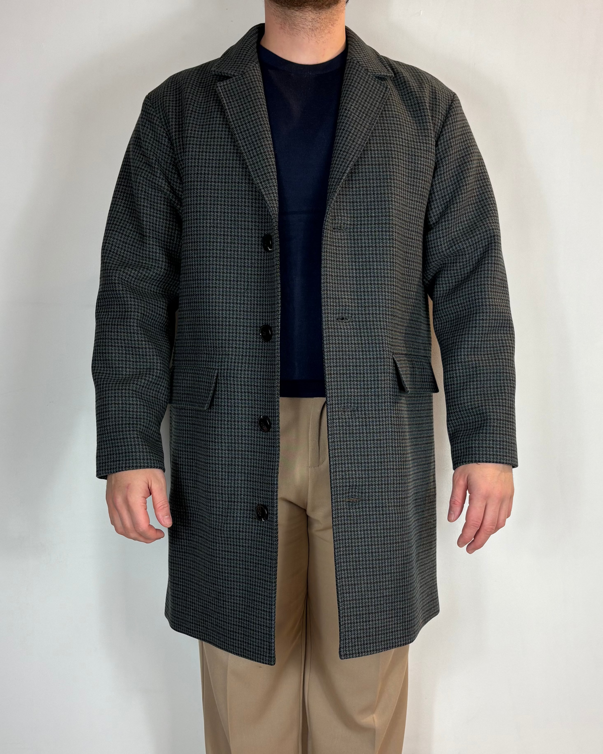Cappotto Piede De Poulle Colletto Jack&Jones