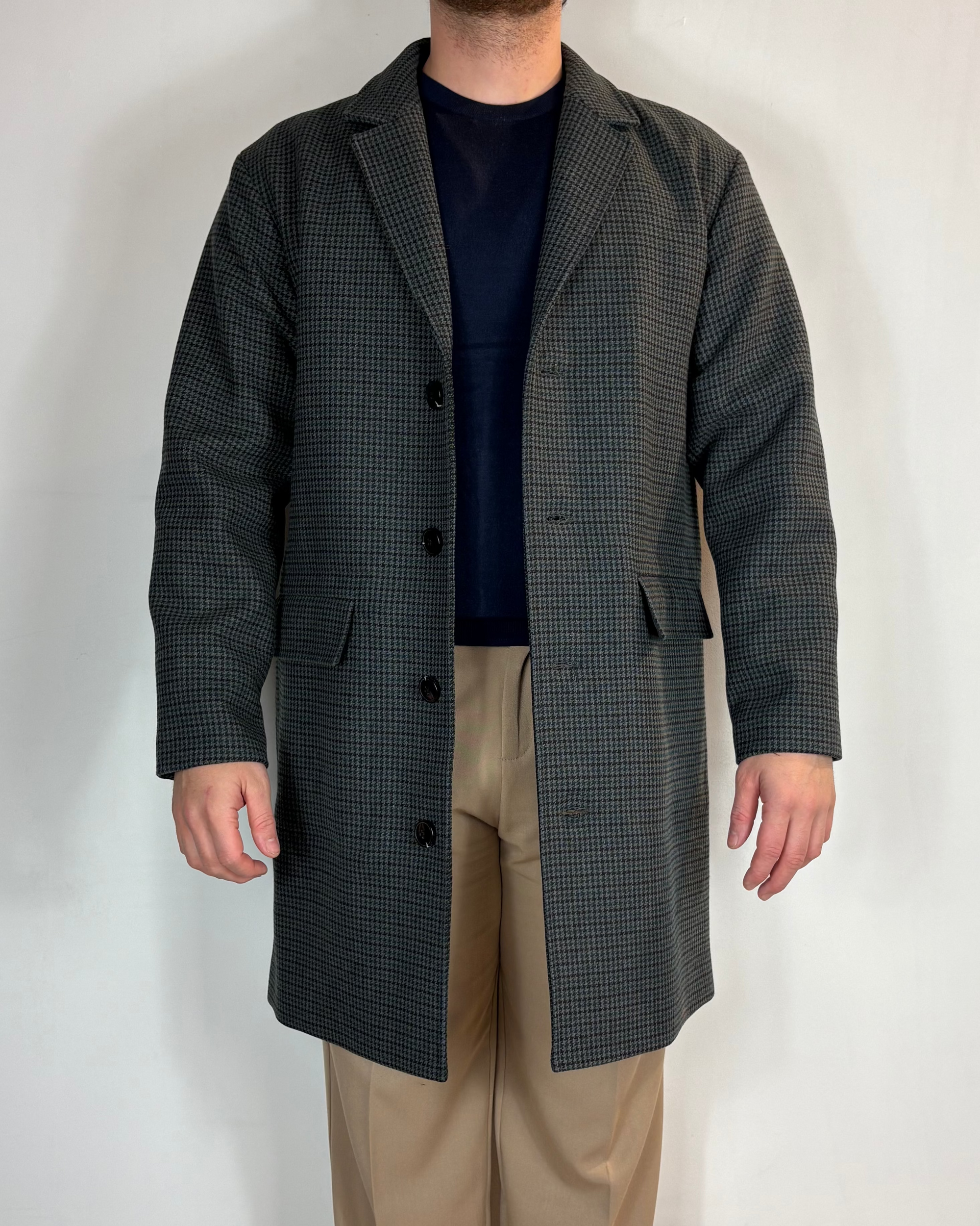 Cappotto Piede De Poulle Colletto Jack&Jones