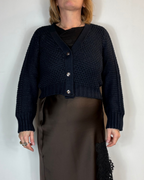 Cardigan Cropped Blu Moove