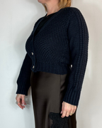 Cardigan Cropped Blu Moove