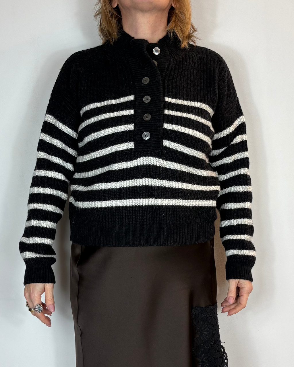 Maglia Cropped Bottoni Moove