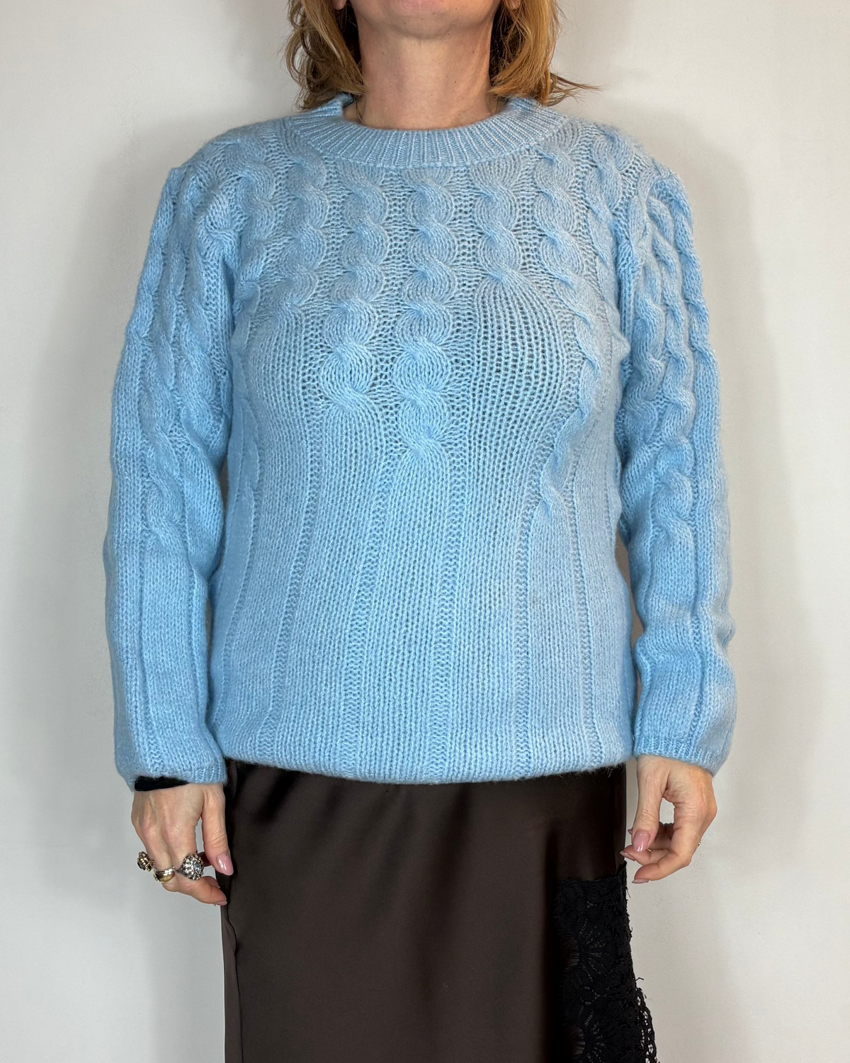 Maglia Celeste Treccia Moove