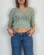 Maglia Colletto Lurex Over-D Woman