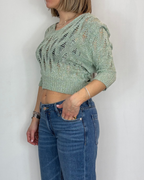 Maglia Colletto Lurex Over-D Woman