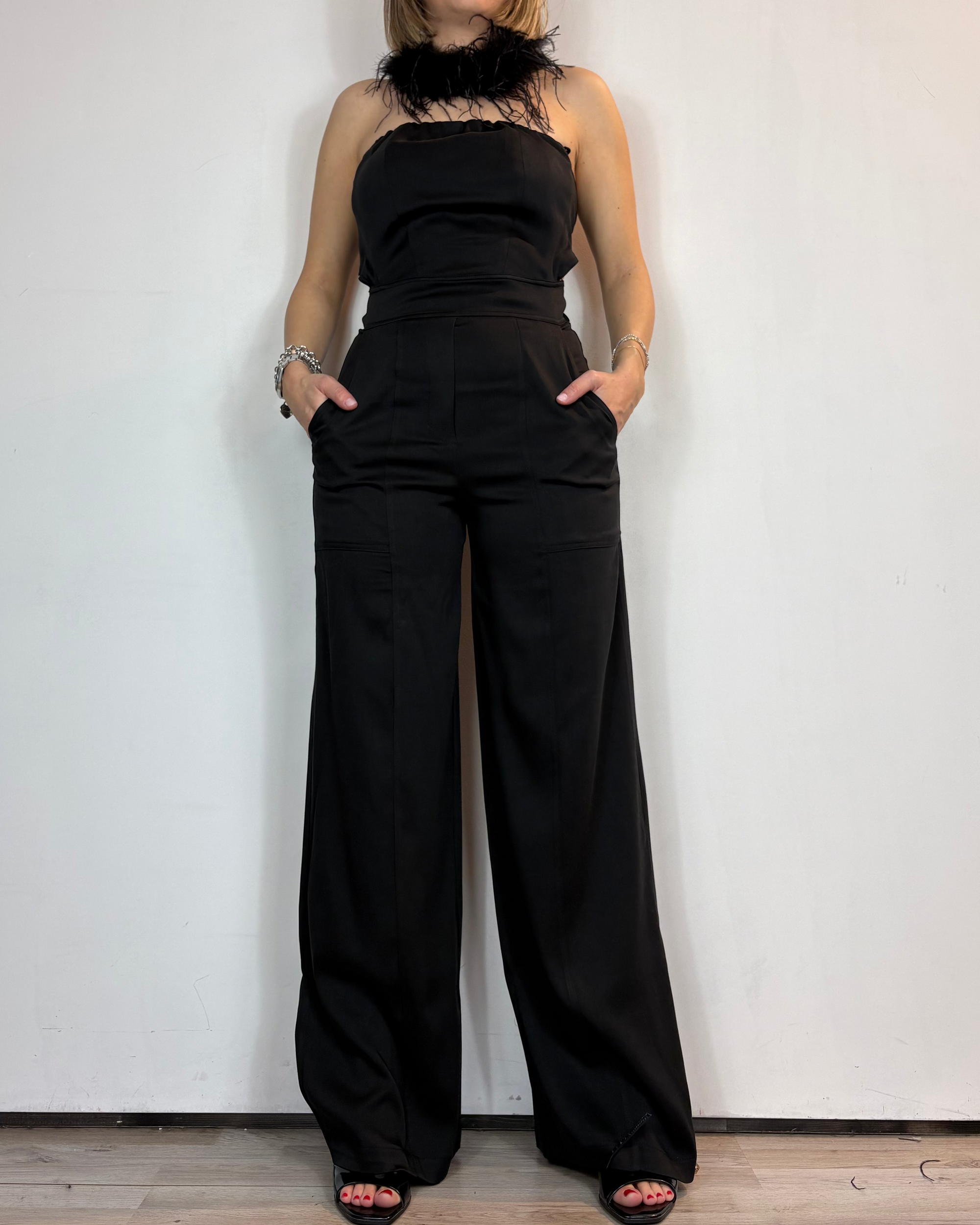 Tuta Fiocco Nero Over-D Woman