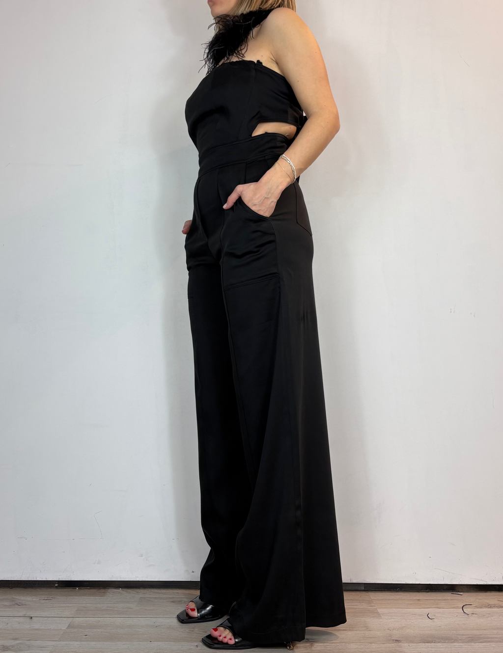 Tuta Fiocco Nero Over-D Woman