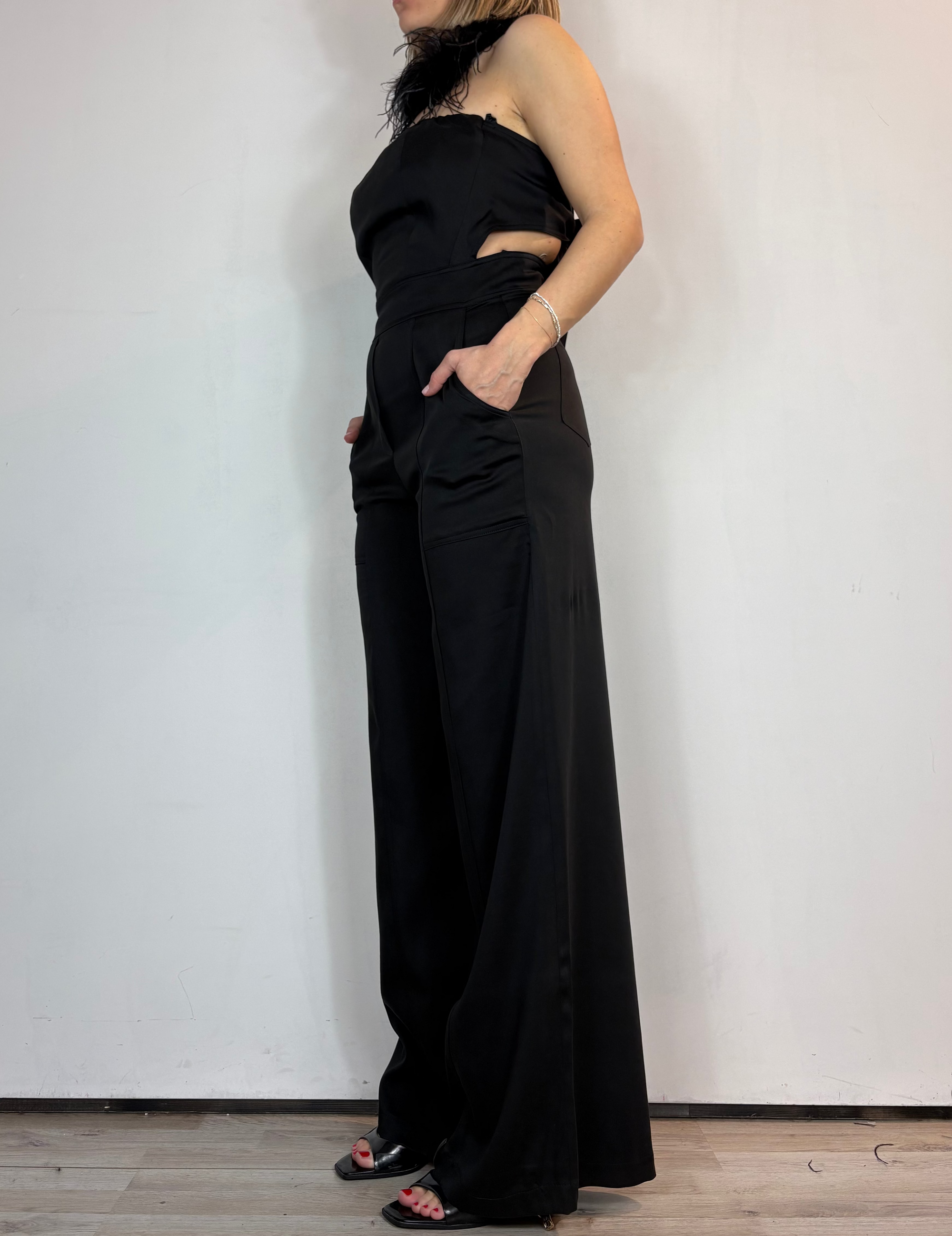 Tuta Fiocco Nero Over-D Woman