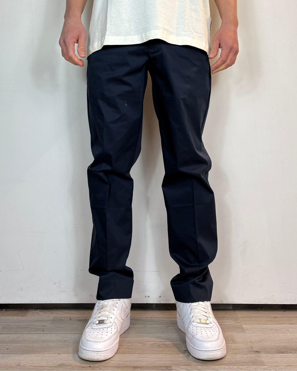 Pantalone Chino Tessuto Tecnico Blu Telamira