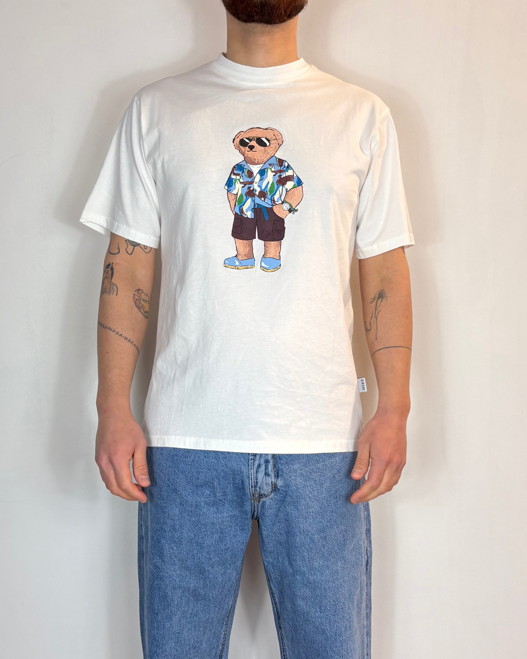 T-shirt Orso Panna Over-D