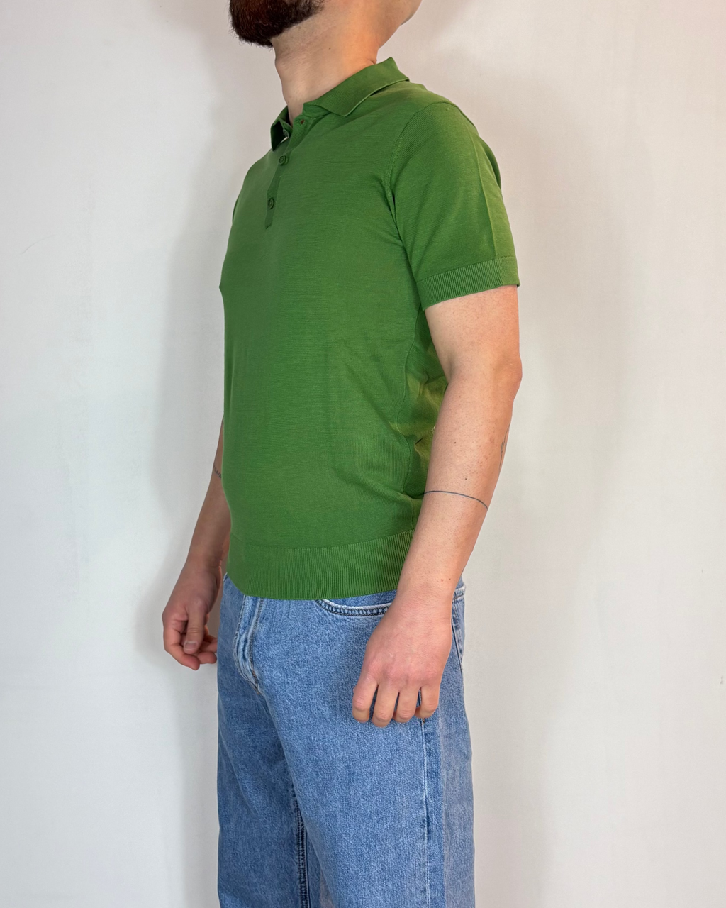 Polo Mezza Manica Pino Over-D