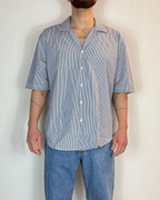 Camicia Mezza Manica Riga Boxy Over-D