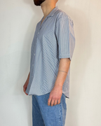 Camicia Mezza Manica Riga Boxy Over-D