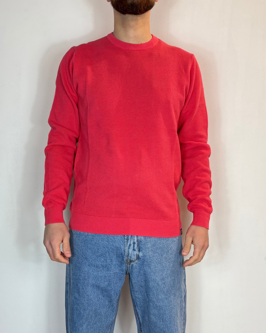 Maglioncino Nido D'Ape Corallo Telamira