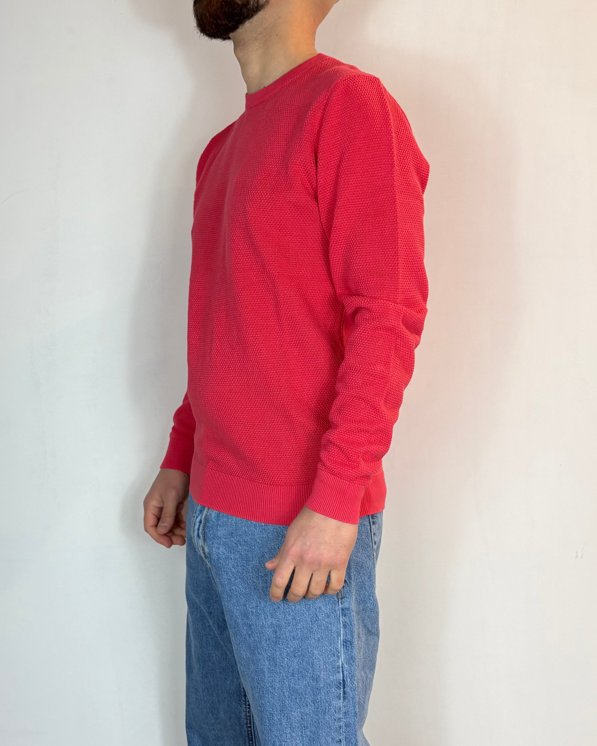 Maglioncino Nido D'Ape Corallo Telamira