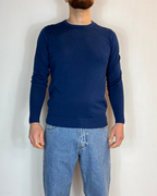 Maglioncino Paricollo Blu Over-D