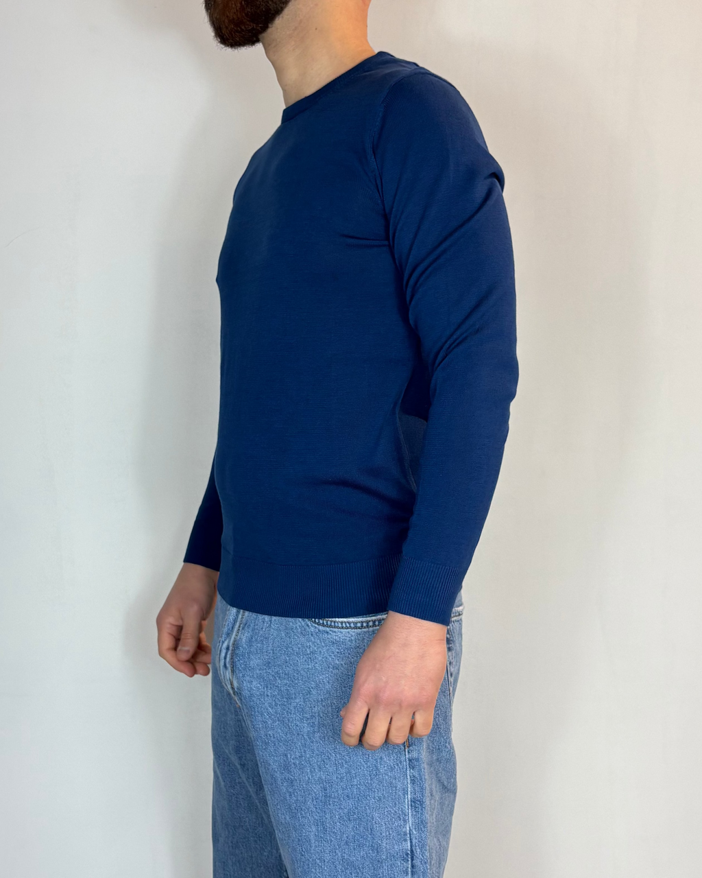 Maglioncino Paricollo Blu Over-D