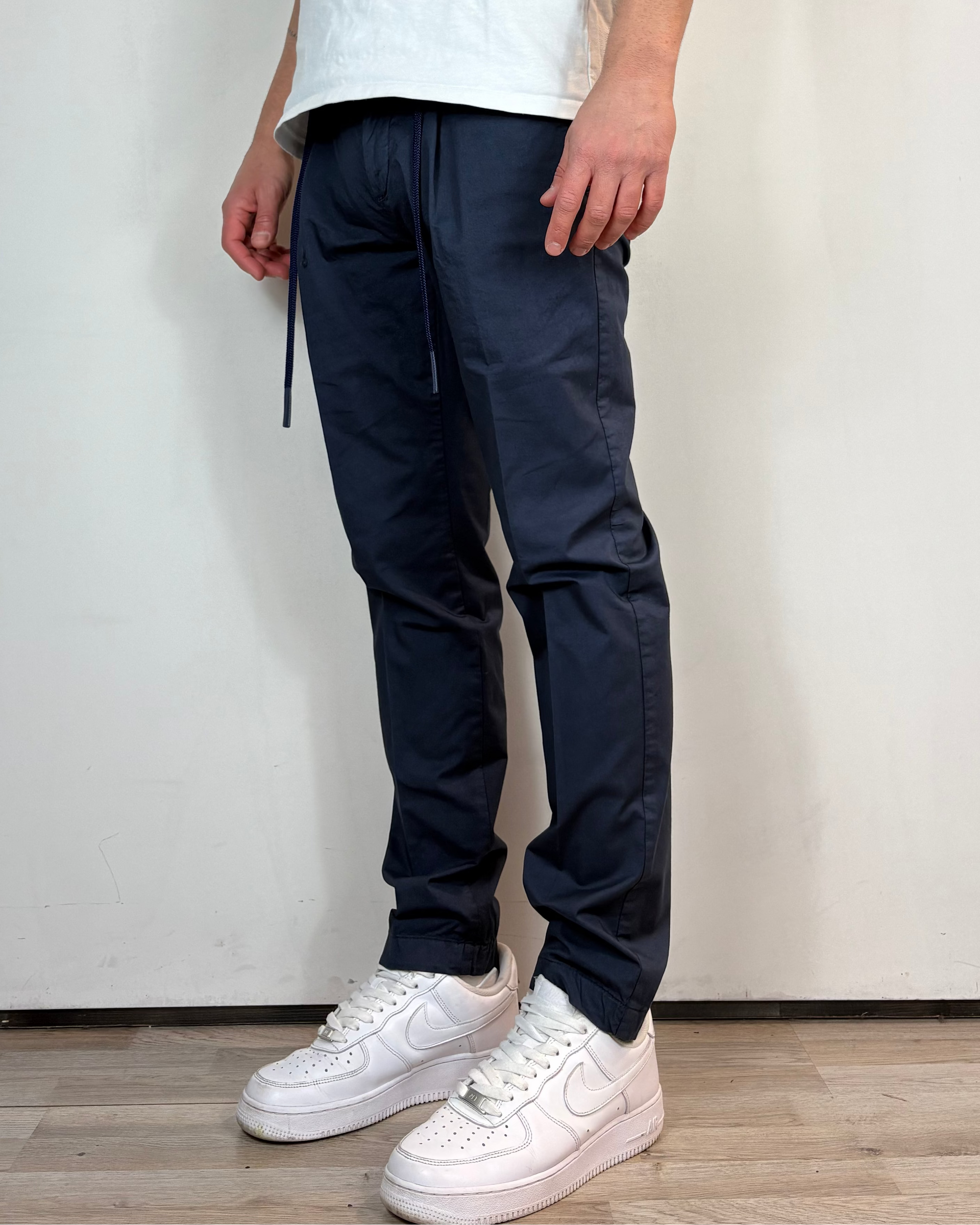 Pantalone Chino Pince Blu Over-D