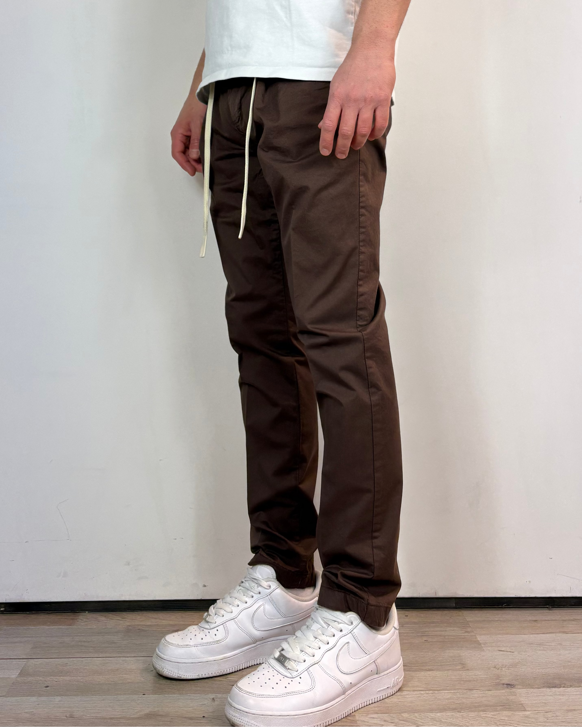 Pantalone Chino Pince Cioccolato Over-D