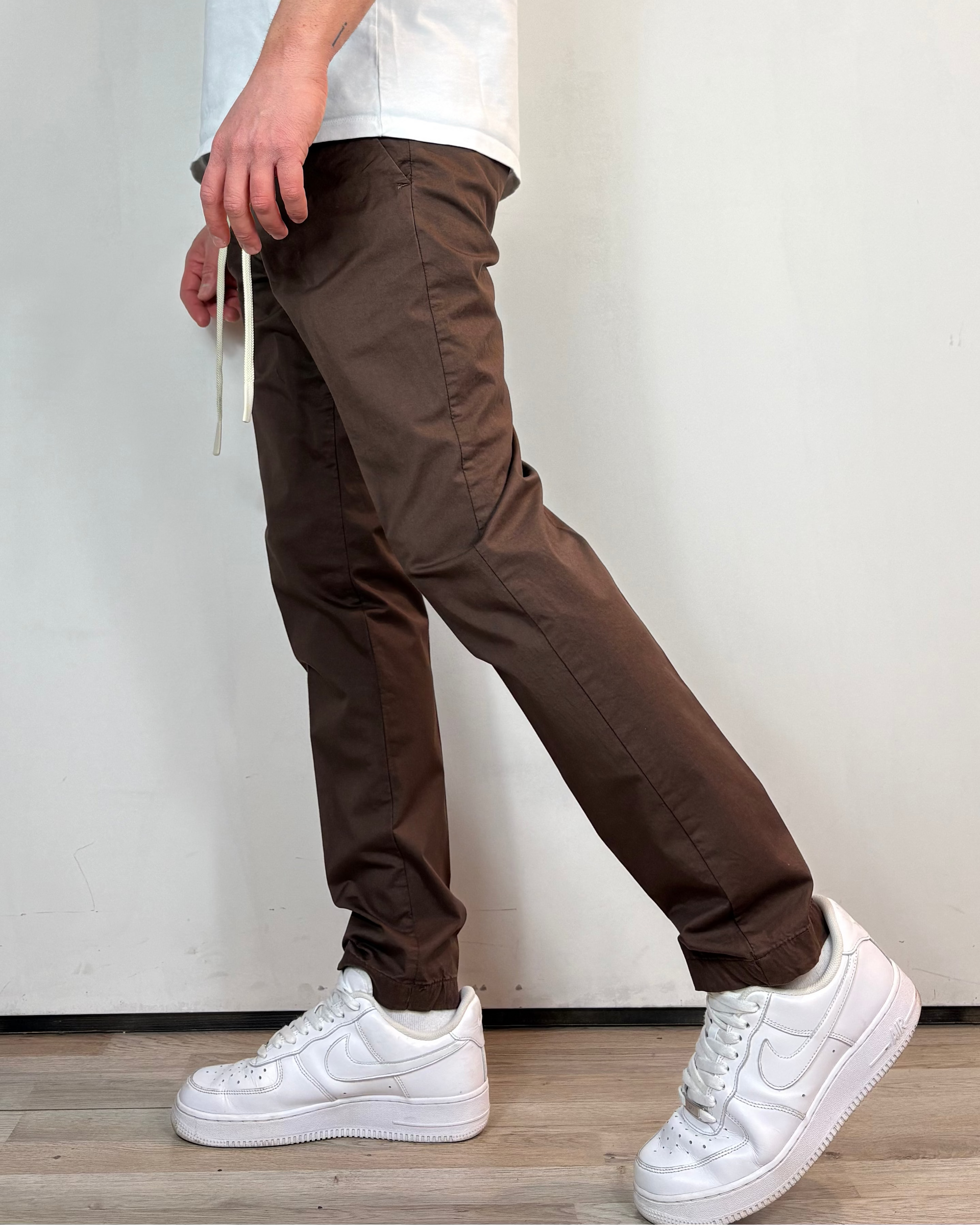 Pantalone Chino Pince Cioccolato Over-D