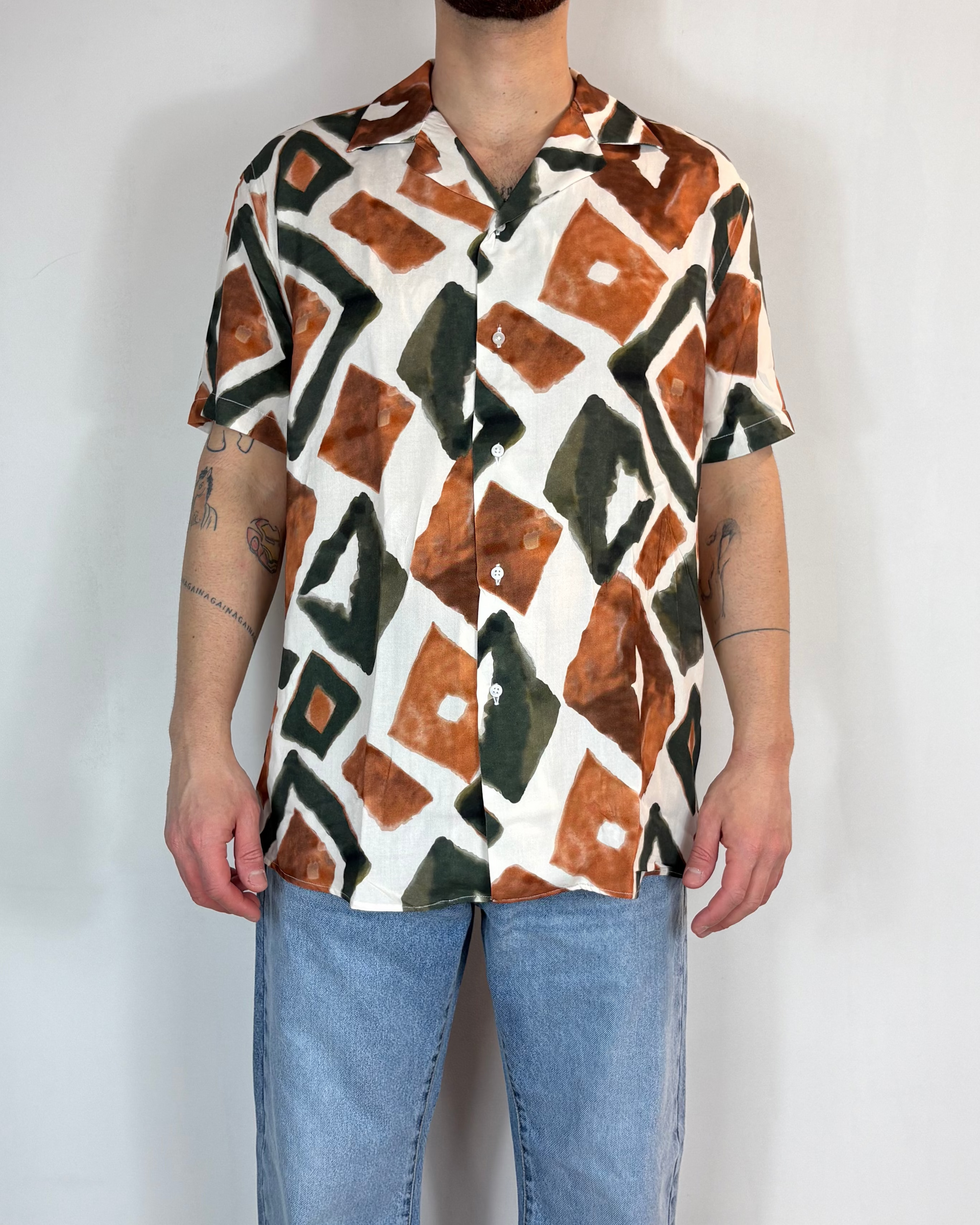 Camicia Mezza Manica Maori Telamira