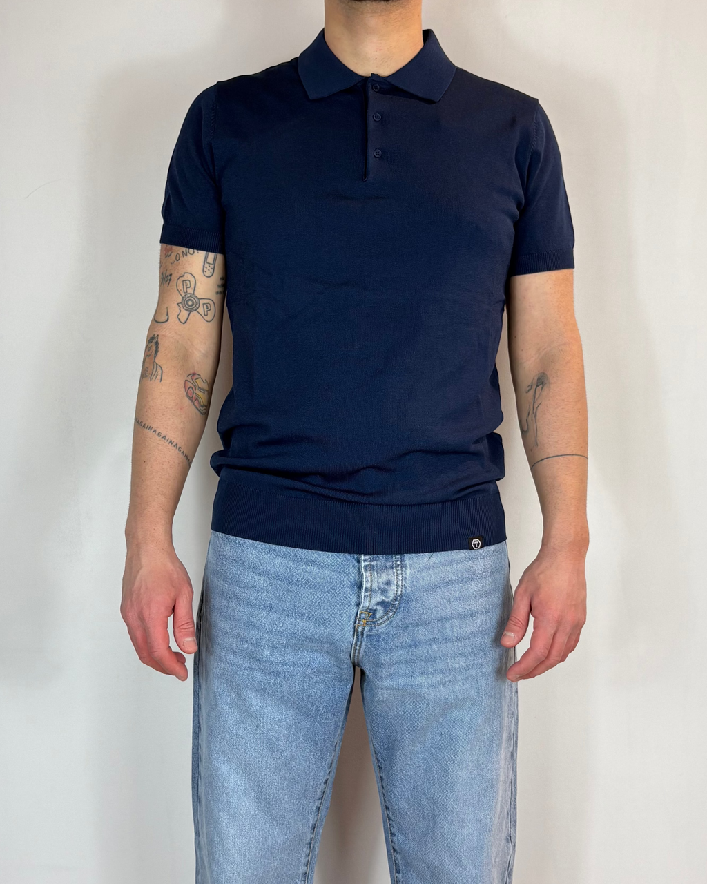 Polo Mezza Manica Blu Telamira