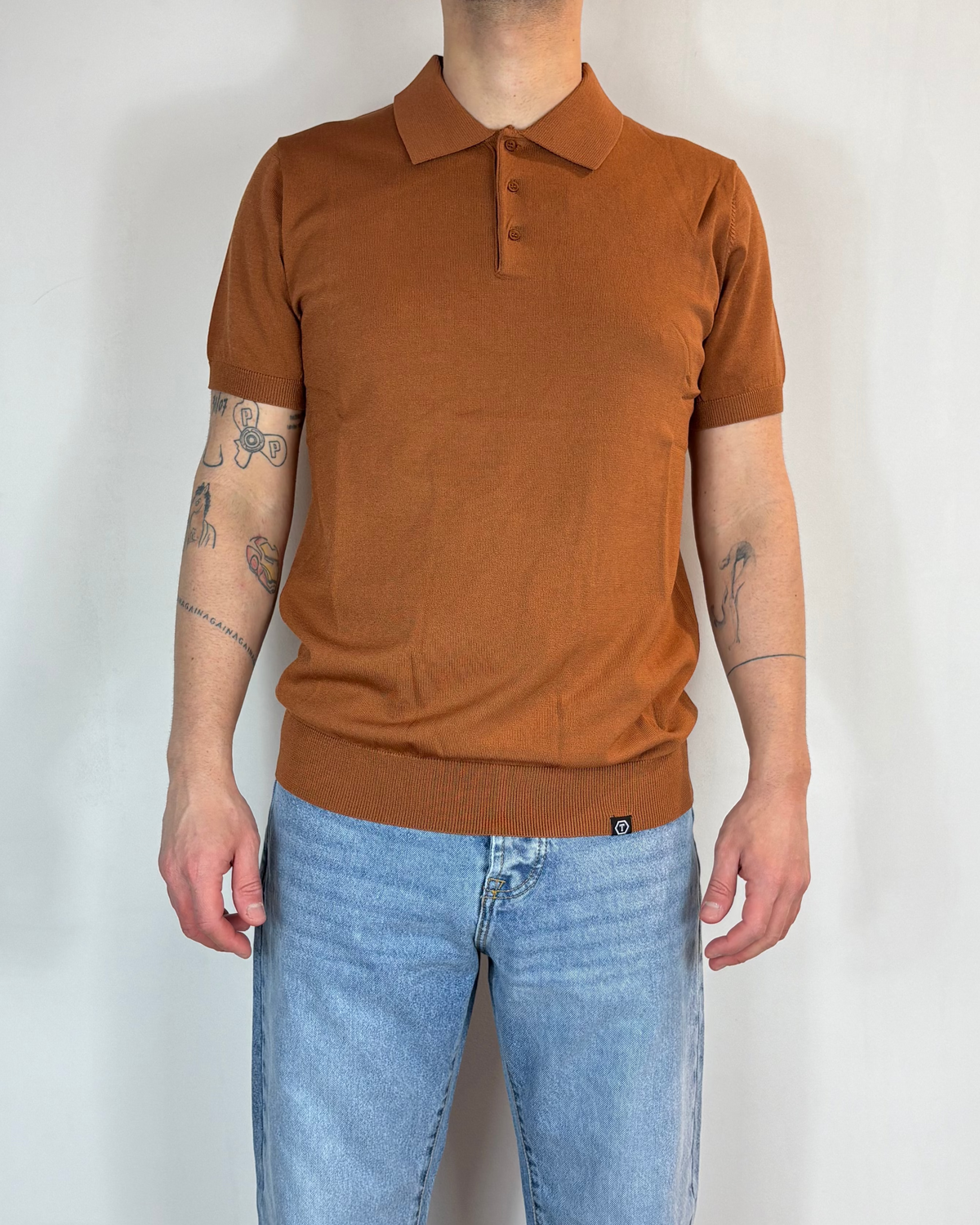 Polo Mezza Manica Tabacco Telamira