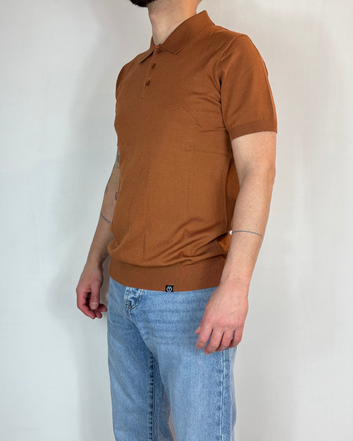 Polo Mezza Manica Tabacco Telamira