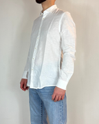 Camicia Francese Lino Bianco Over-D