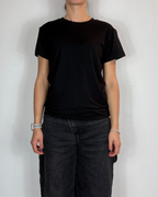 T-shirt Viscosa Nero Olivia Grey