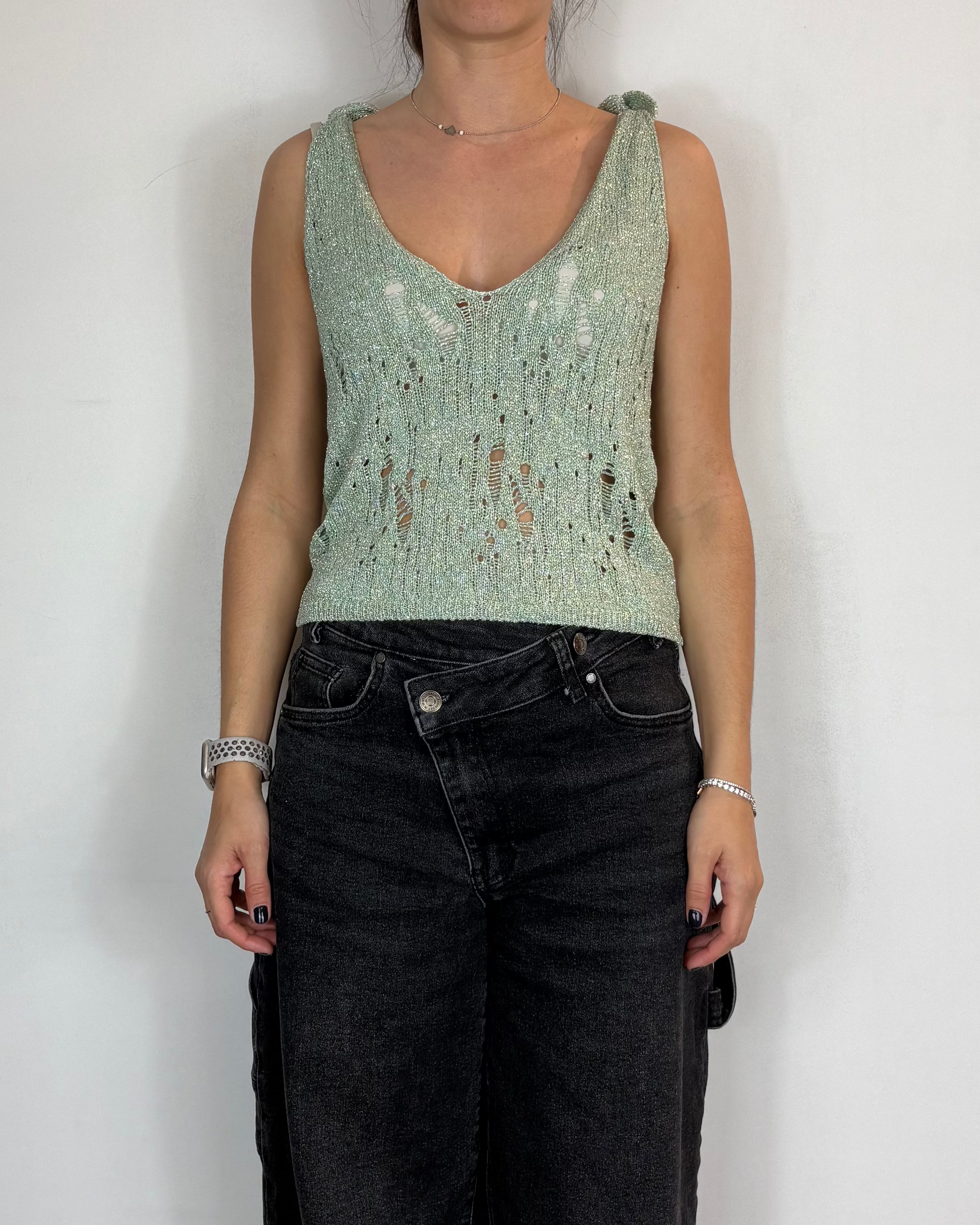 Canotta Lurex Over-D Woman