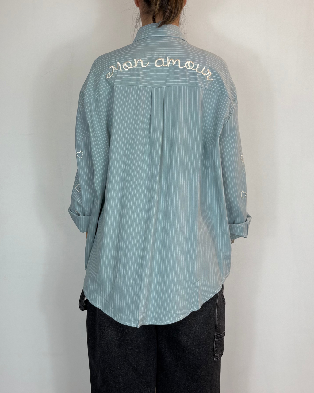 Camicia Cuori Turchese Civico Uno