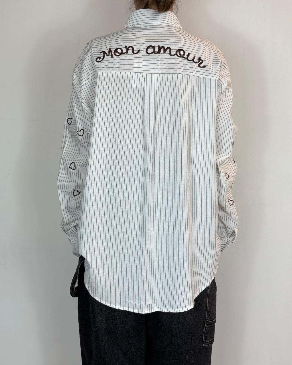 Camicia Cuori Marrone Civico Uno