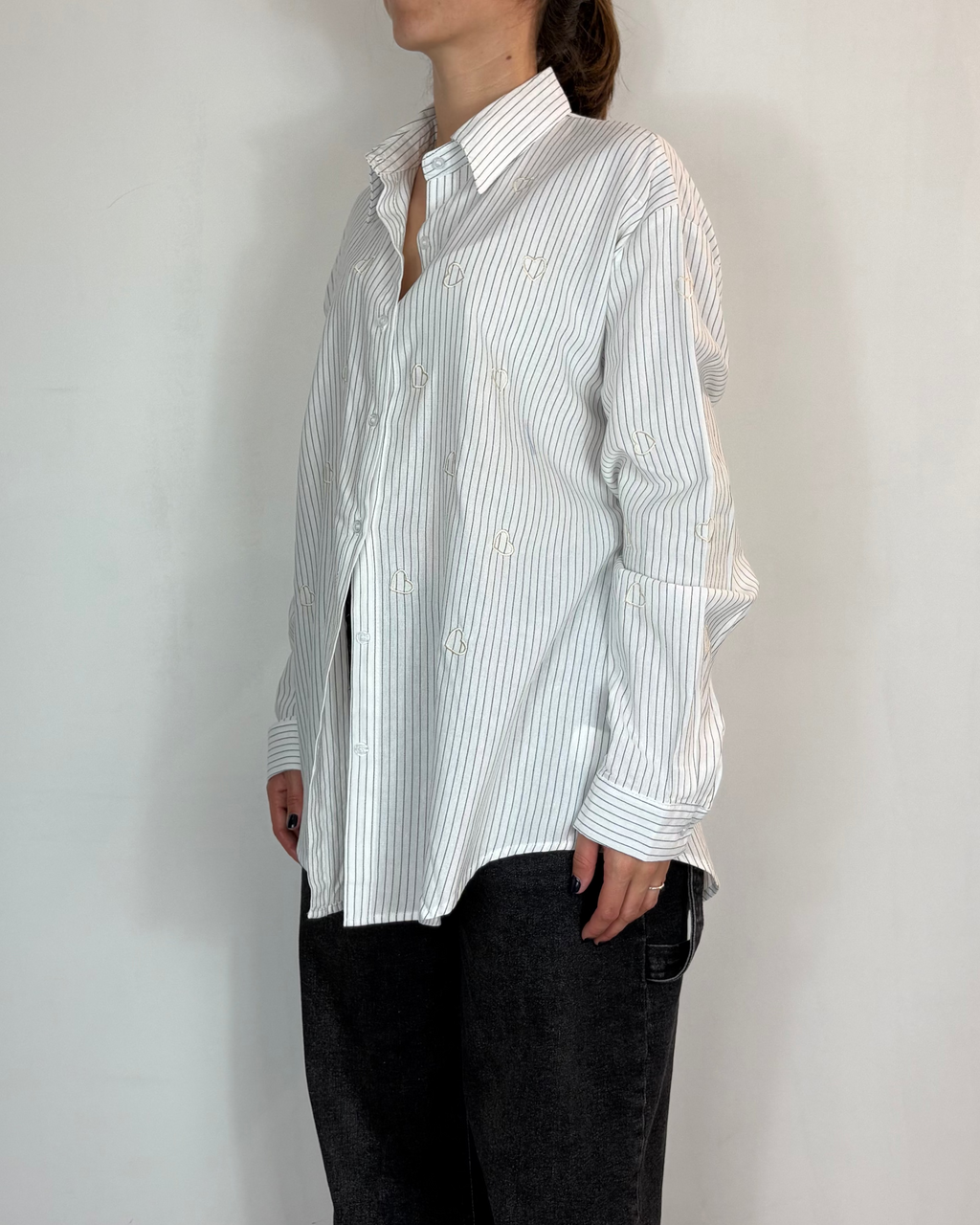 Camicia Cuori Beige Civico Uno