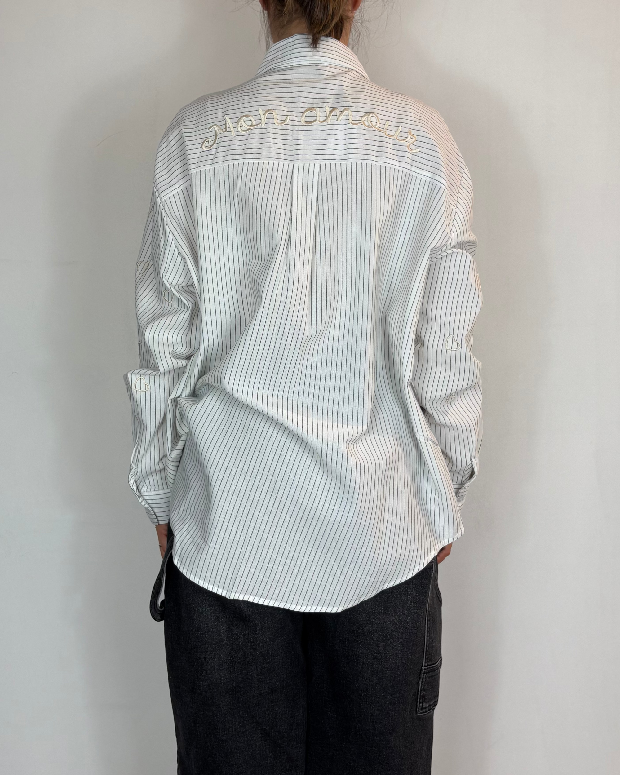 Camicia Cuori Beige Civico Uno