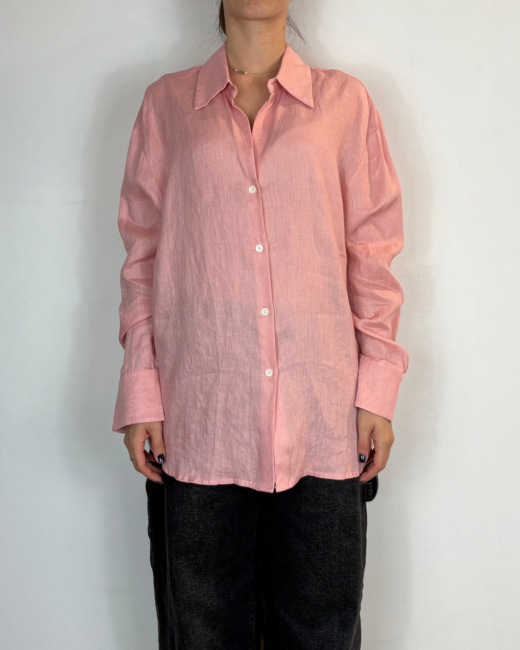 Camicia Lino Rosa Gianni Lupo Woman