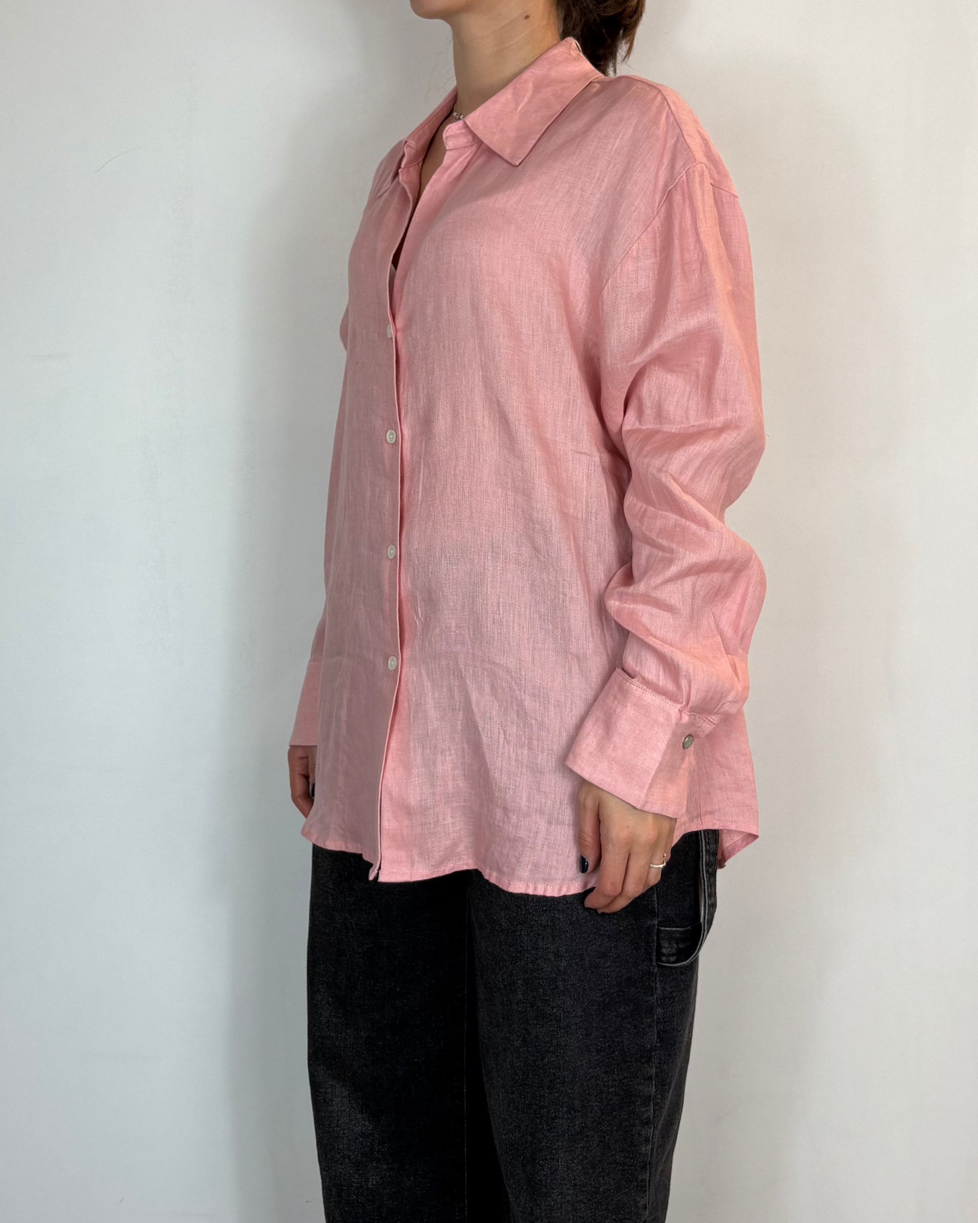 Camicia Lino Rosa Gianni Lupo Woman