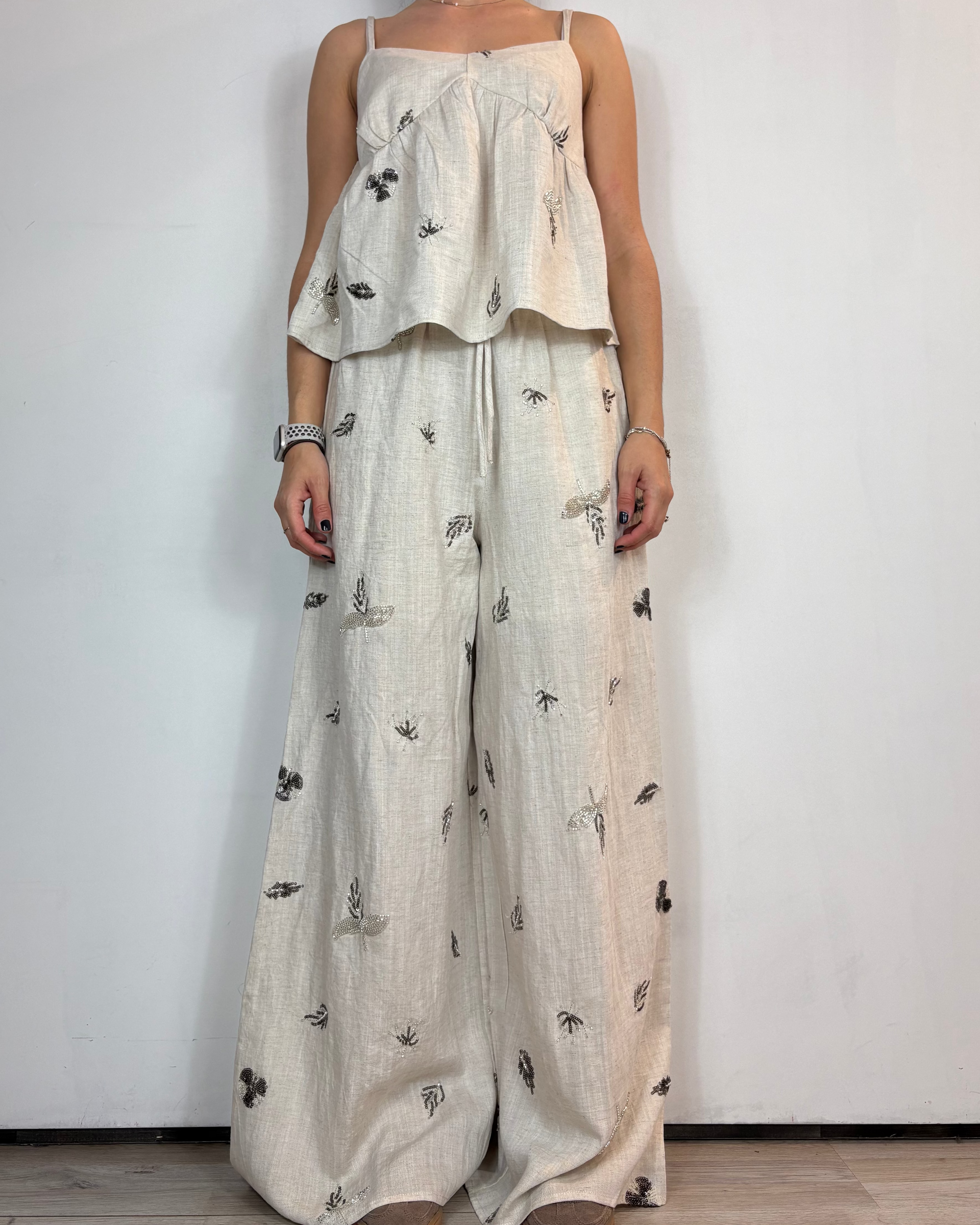 Completo Ricamo Lino Gianni Lupo Woman