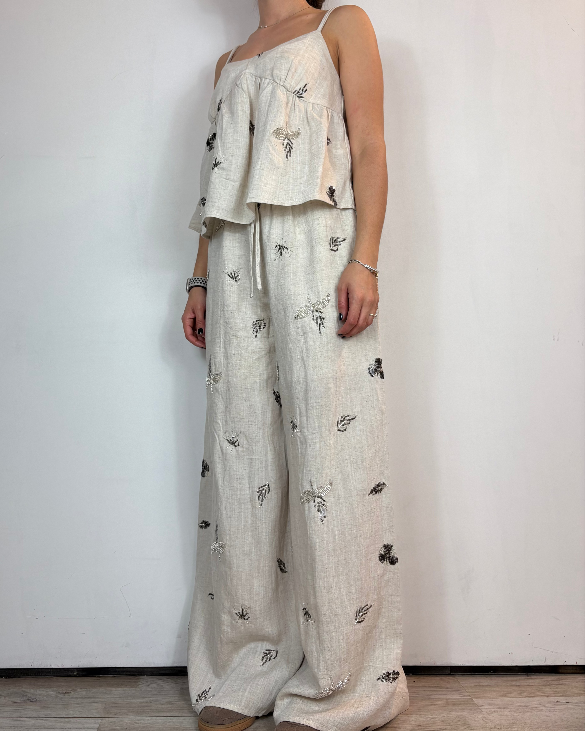 Completo Ricamo Lino Gianni Lupo Woman