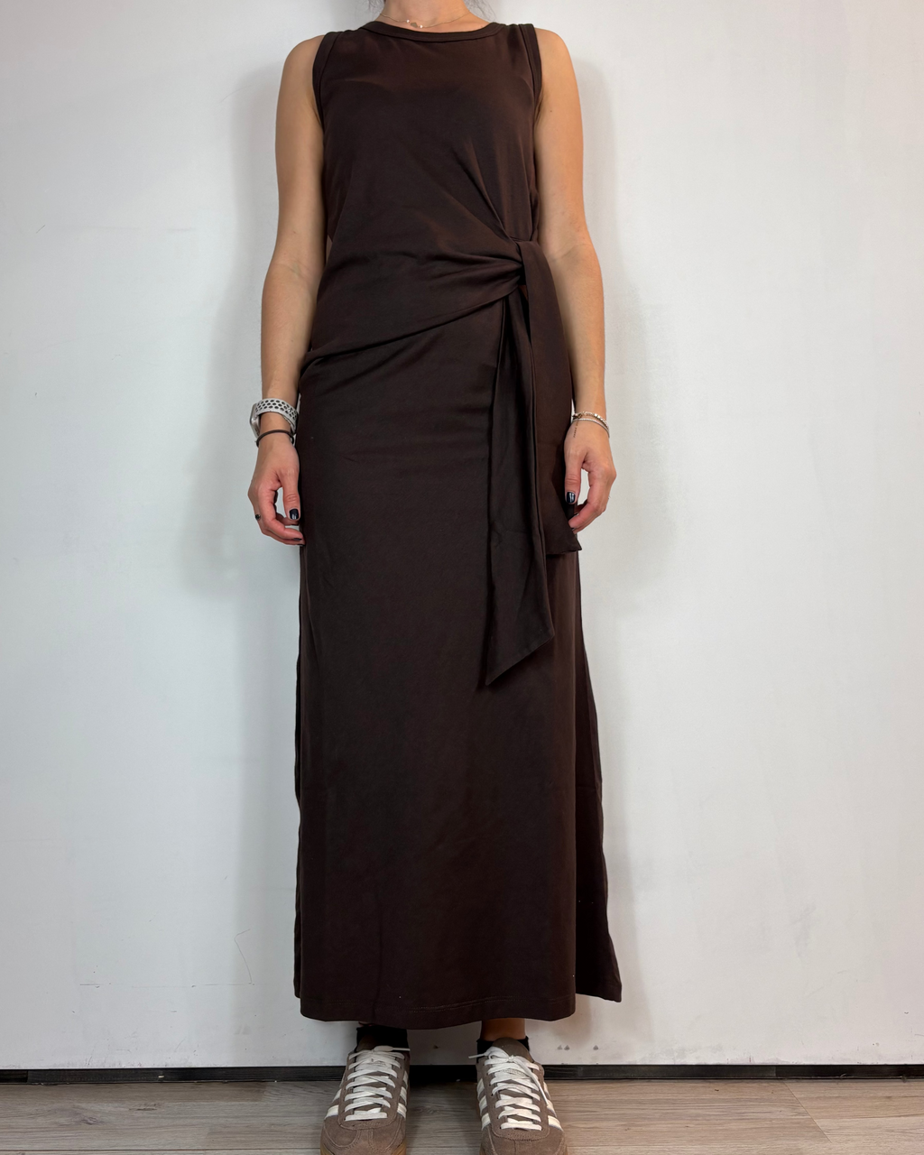 Abito Nodo Marrone Olivia Grey