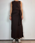 Abito Nodo Marrone Olivia Grey