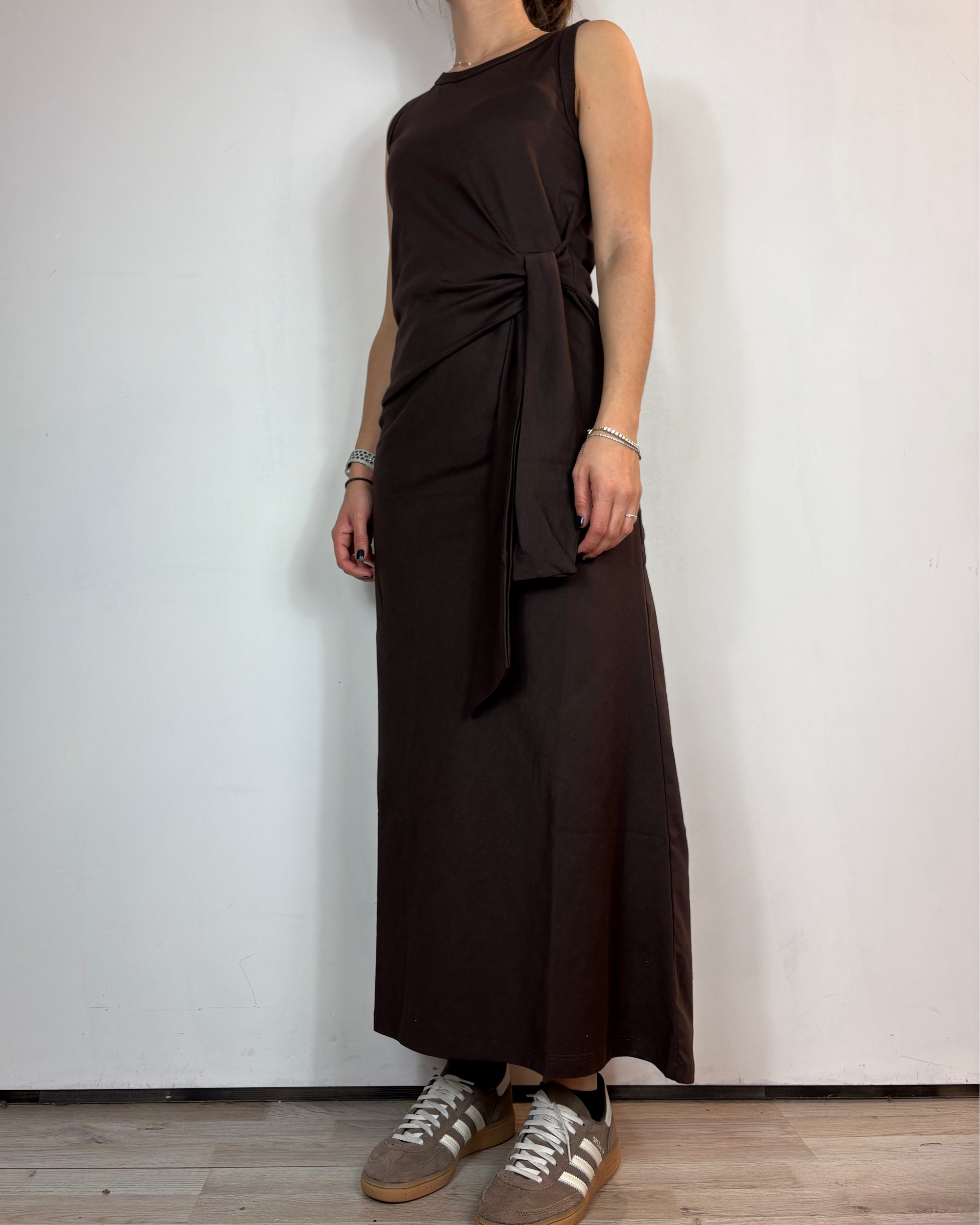 Abito Nodo Marrone Olivia Grey