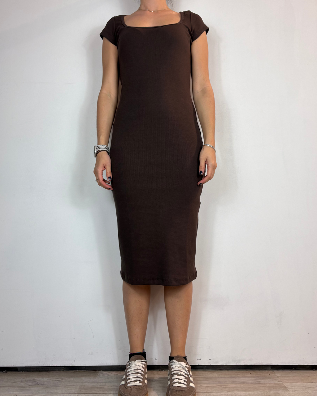 Abito Costina Cioccolato Olivia Grey